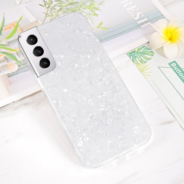 Samsung Galaxy S22 Plus Skal Marmormönster Vit