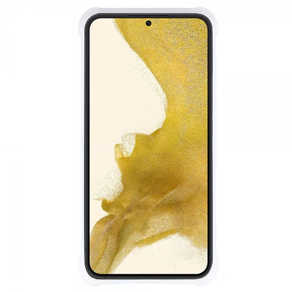 Samsung Galaxy S22 Plus Skal med Ring Marmormönster Ljusblå