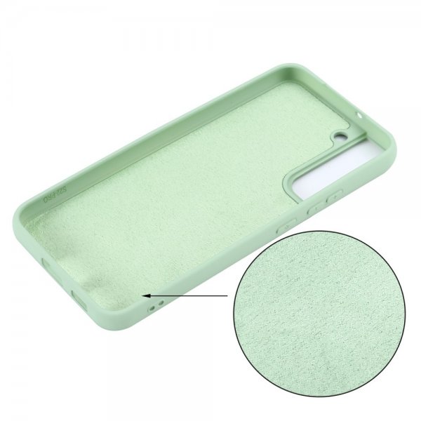 Samsung Galaxy S22 Plus Skal med Strap Silikon Grön