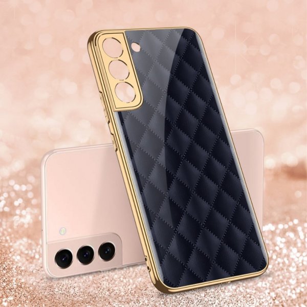 Samsung Galaxy S22 Plus Skal Motiv Blåa Rutor