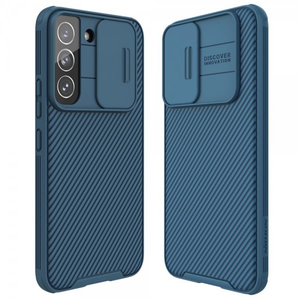 Samsung Galaxy S22 Skal CamShield Blå