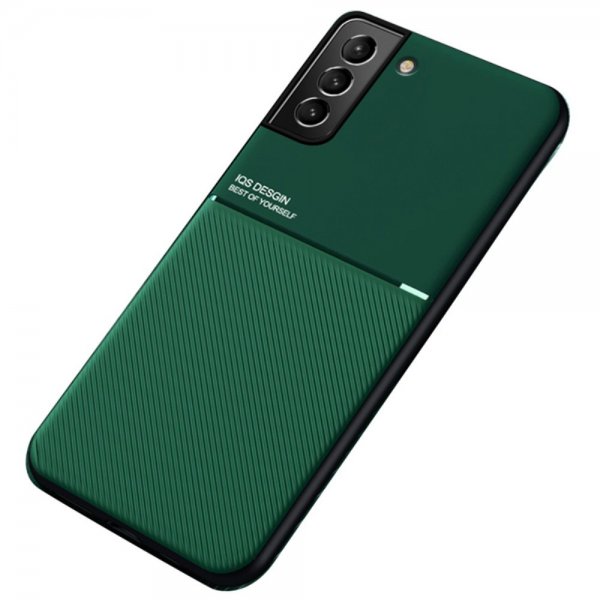 Samsung Galaxy S22 Skal med Metallplatta Grön