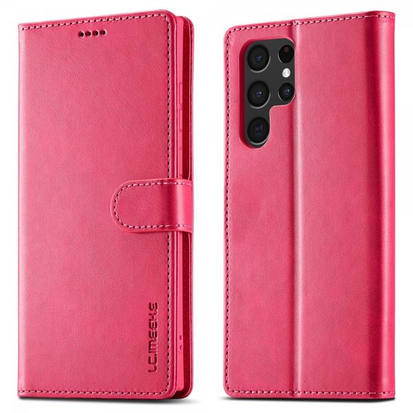 Samsung Galaxy S22 Ultra Etui med Kortholder Rød