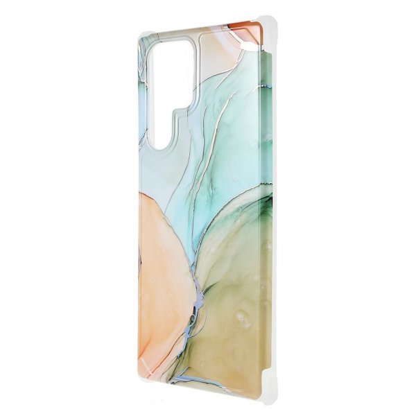 Samsung Galaxy S22 Ultra Skal Marmor Trefärgad
