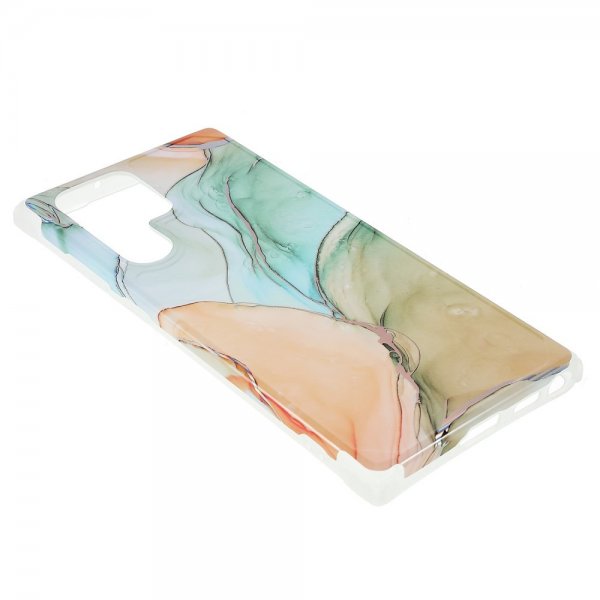 Samsung Galaxy S22 Ultra Skal Marmor Trefärgad