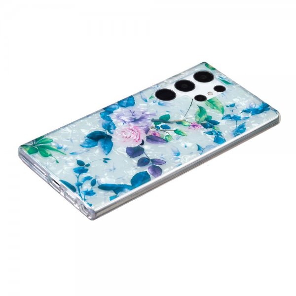 Samsung Galaxy S22 Ultra Skal Marmormönster Rosor