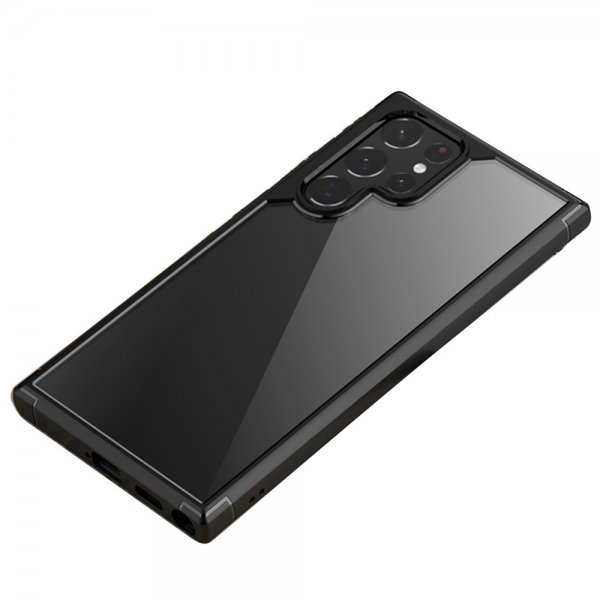 Samsung Galaxy S22 Ultra Skal Transparent Baksida Svart