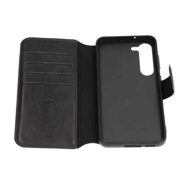 Samsung Galaxy S23 Fodral Utfällbart Kortfack Svart