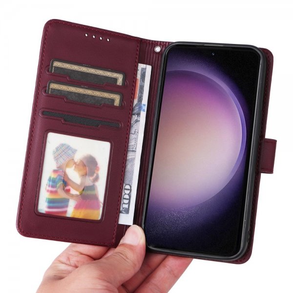 Samsung Galaxy S23 FE Fodral med Löstagbart Skal 005 Röd