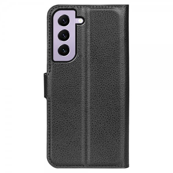 Samsung Galaxy S23 Fodral Litchi Raven Black