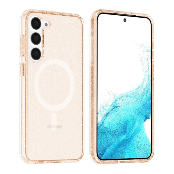 Samsung Galaxy S23 Skal Glitter MagSafe Guld