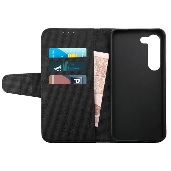 Samsung Galaxy S23 Plus Fodral Utfällbart Kortfack Svart