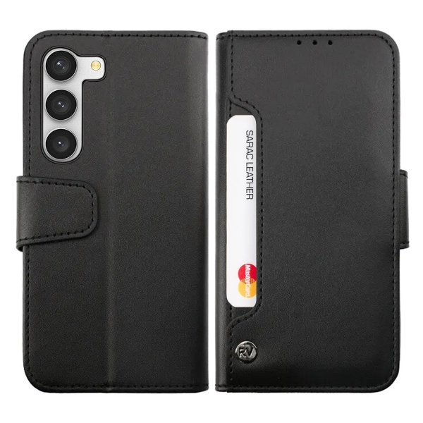 Samsung Galaxy S23 Plus Fodral Utfällbart Kortfack Svart