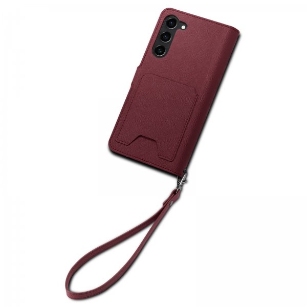 Samsung Galaxy S23 Plus Fodral Wallet S Plus Burgundy