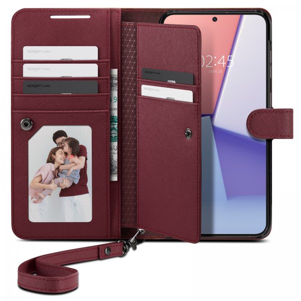 Samsung Galaxy S23 Plus Fodral Wallet S Plus Burgundy