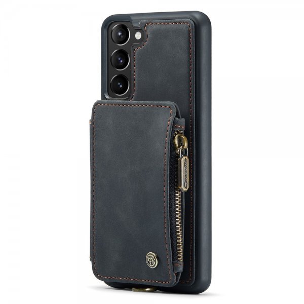 Samsung Galaxy S23 Plus Skal C20 Kortfack Dragkedja Svart