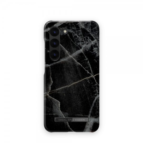 Samsung Galaxy S23 Plus Skal Fashion Case Black Thunder Marble