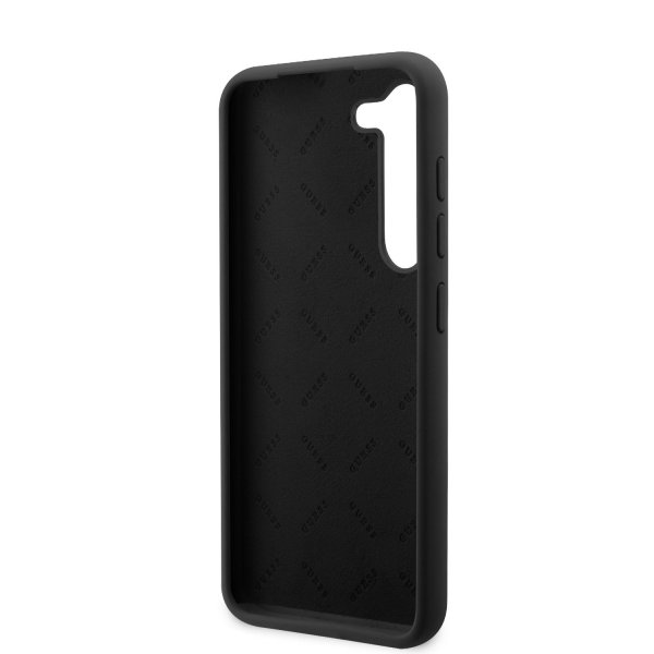 Samsung Galaxy S23 Plus Skal Liquid Silicone Metal Logo Svart