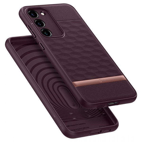 Samsung Galaxy S23 Plus Skal Parallax Burgundy