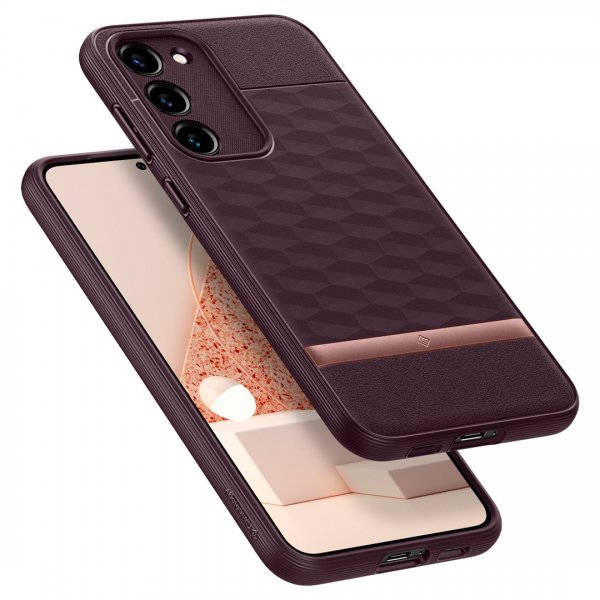 Samsung Galaxy S23 Plus Skal Parallax Burgundy