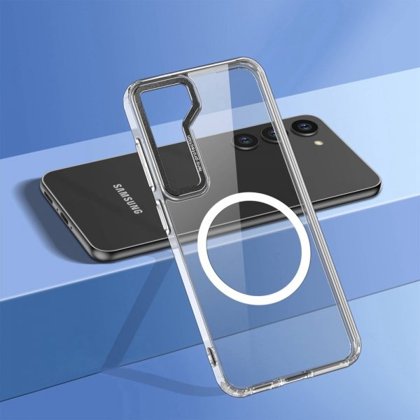 Samsung Galaxy S23 Plus Cover Transparent MagSafe Sort