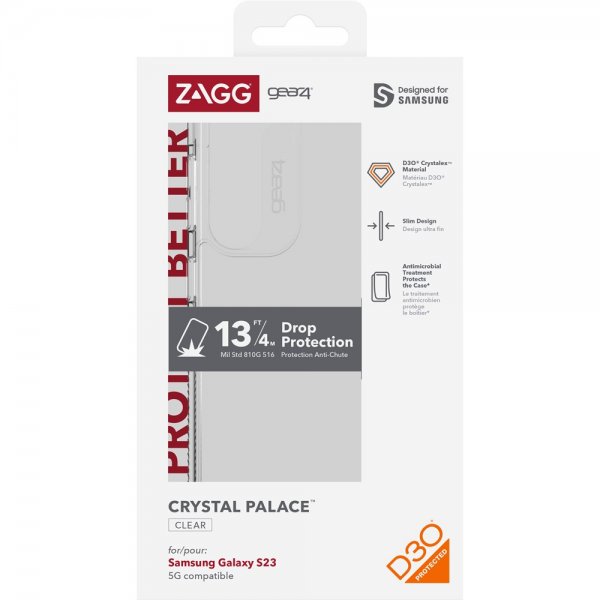 Samsung Galaxy S23 Skal Crystal Palace Transparent