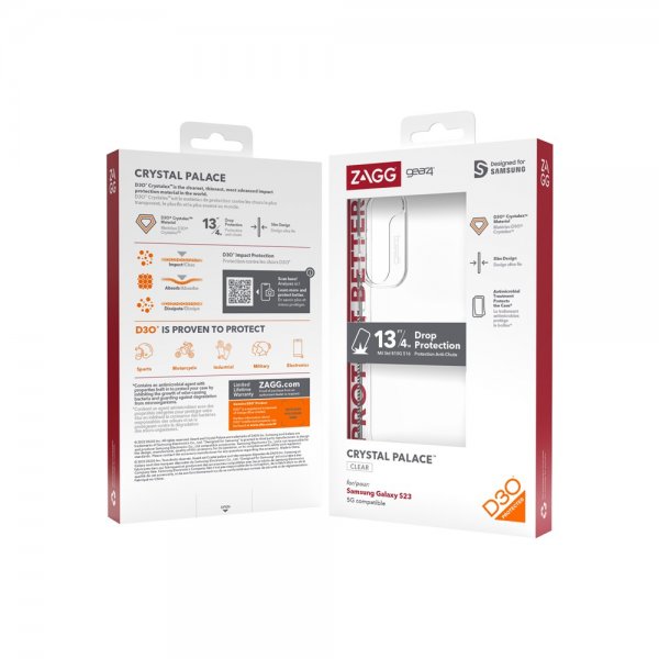 Samsung Galaxy S23 Skal Crystal Palace Transparent