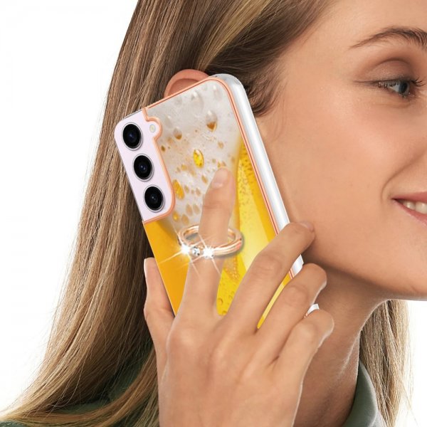 Samsung Galaxy S23 Skal med Finger Ring Motiv Öl