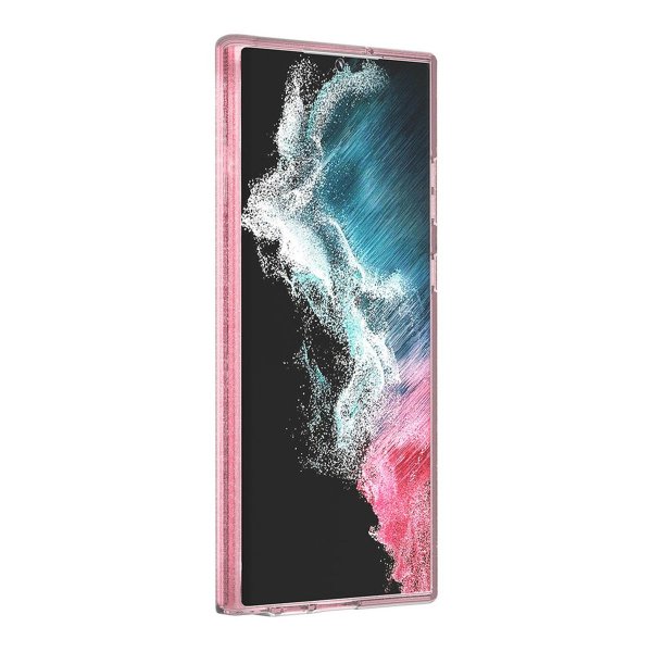 Samsung Galaxy S23 Ultra Skal Glitter MagSafe Rosa