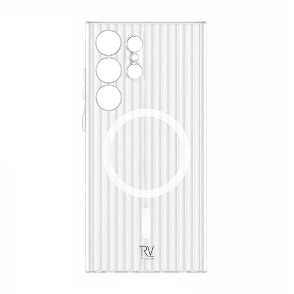 Samsung Galaxy S23 Ultra Skal Korrugerad MagSafe Vit