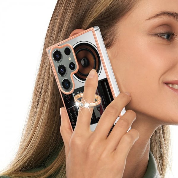 Samsung Galaxy S23 Ultra Skal med Finger Ring Motiv Radio