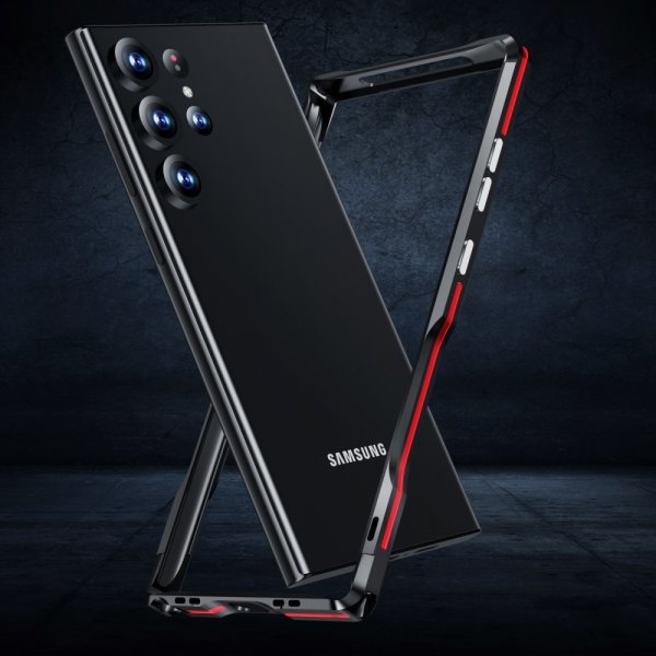 Samsung Galaxy S23 Ultra Skal Metal Bumper Silver