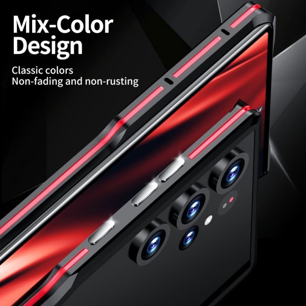 Samsung Galaxy S23 Ultra Skal Metal Bumper Silver