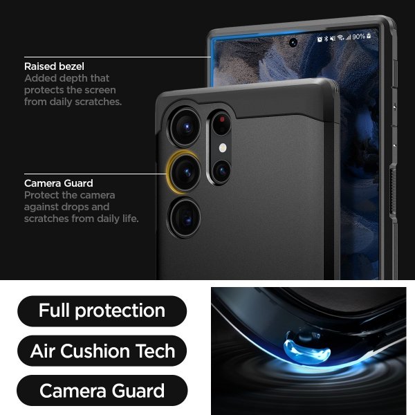 Samsung Galaxy S23 Ultra Skal Tough Armor Svart