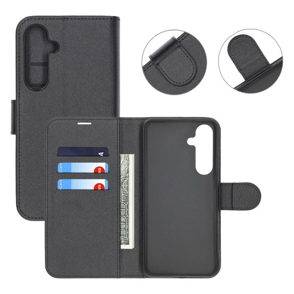 Samsung Galaxy S24 FE Fodral med Stativ Svart