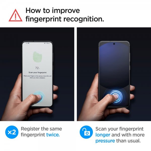 Samsung Galaxy S24 FE Skärmskydd GLAS.tR EZ Fit 2-pack