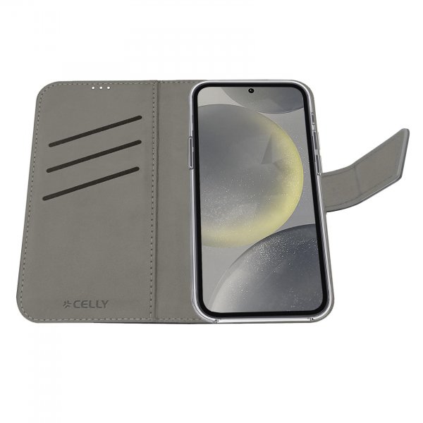 Samsung Galaxy S24 Fodral Wally Wallet Case Svart