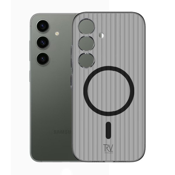 Samsung Galaxy S24 Skal Korrugerad MagSafe Grå