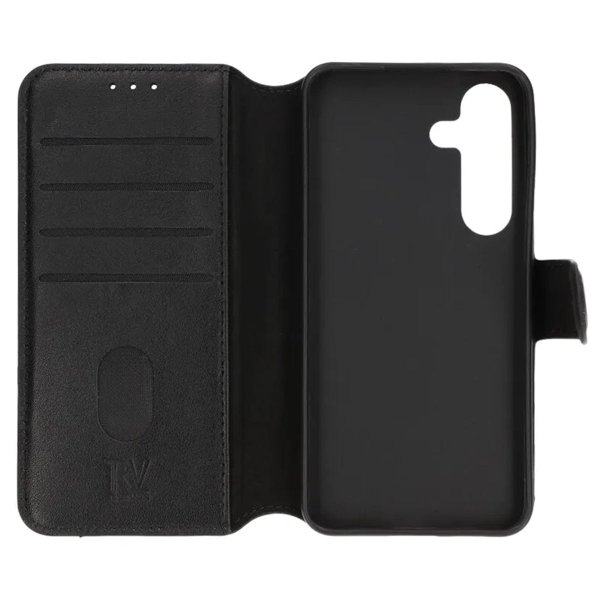 Samsung Galaxy S24 Fodral Äkta Läder Svart