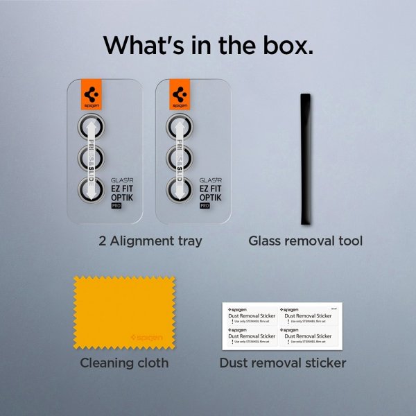 Samsung Galaxy S24 Plus Kameraskydd GLAS.tR EZ Fit Optik Pro 2-pack Grå