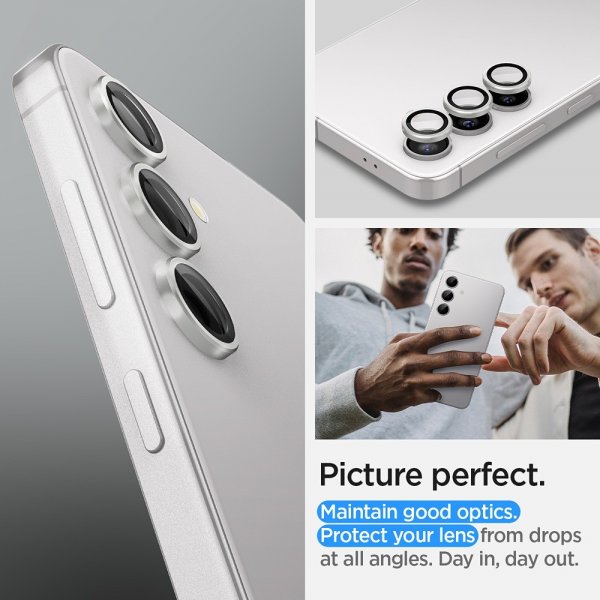 Samsung Galaxy S24 Plus Kameraskydd GLAS.tR EZ Fit Optik Pro 2-pack Grå