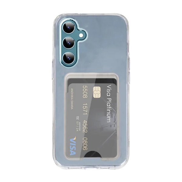 Samsung Galaxy S24 Plus Skal Korthållare Transparent