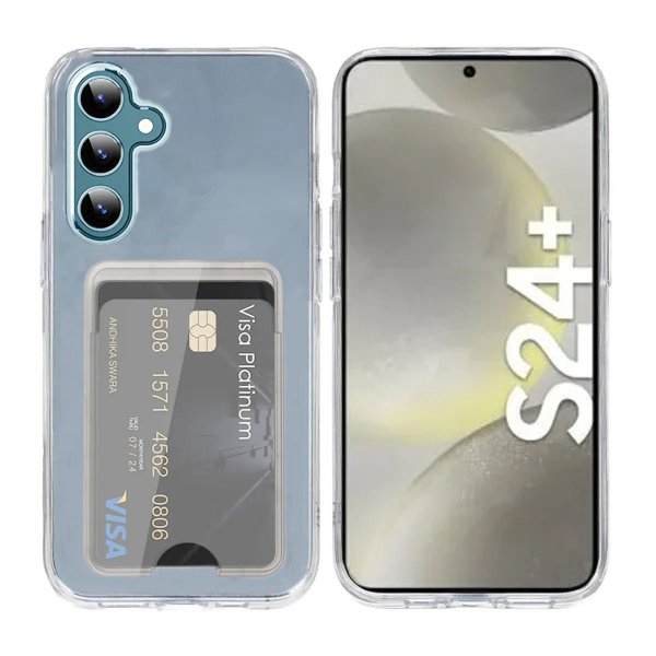 Samsung Galaxy S24 Plus Skal Korthållare Transparent