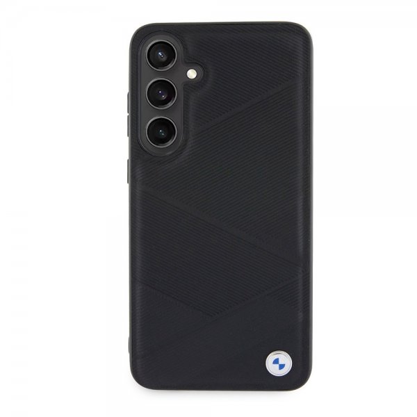 Samsung Galaxy S24 Plus Skal Genuine Leather Textured Svart