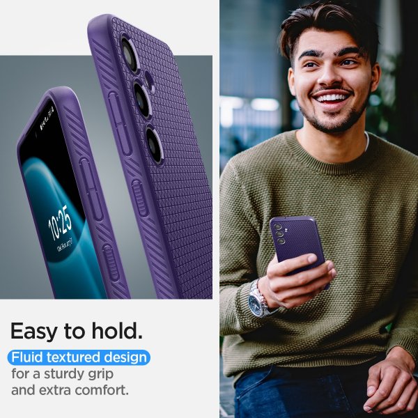 Samsung Galaxy S24 Skal Liquid Air Deep Purple
