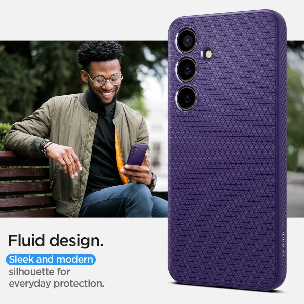 Samsung Galaxy S24 Skal Liquid Air Deep Purple
