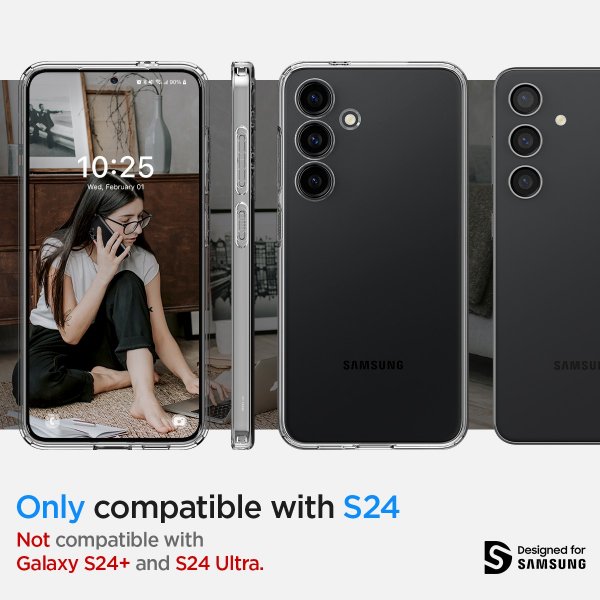 Samsung Galaxy S24 Skal Liquid Crystal Crystal Clear