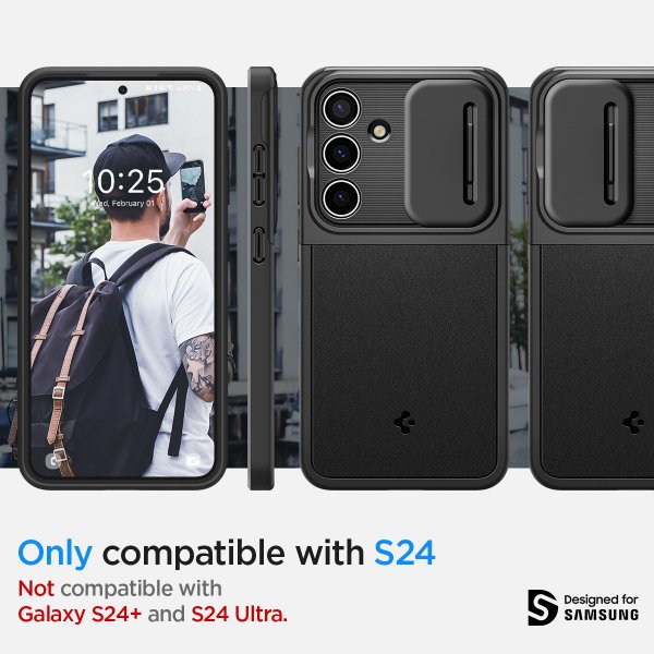 Samsung Galaxy S24 Skal Optik Armor Svart