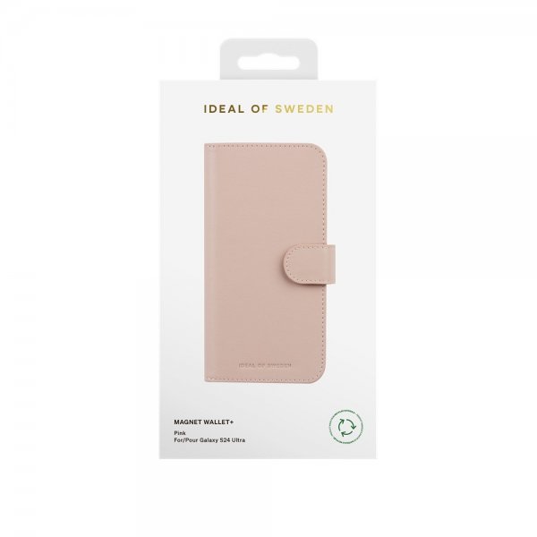 Samsung Galaxy S24 Ultra Fodral Magnet Wallet+ Rosa