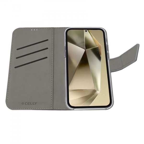 Samsung Galaxy S24 Ultra Fodral Wally Wallet Case Svart